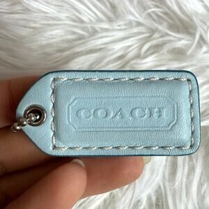1.5" y2k COACH Vintage Fob Bag Charm Hang tag Hangtag
